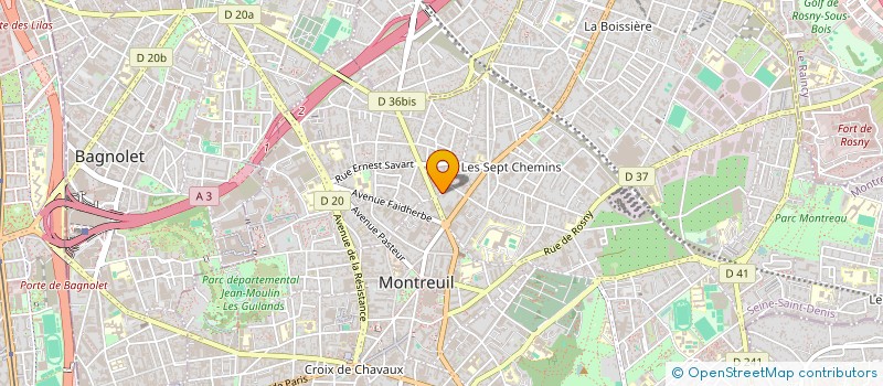 localisation de l'entreprise MADAME CECILE DUPUIS à MONTREUIL