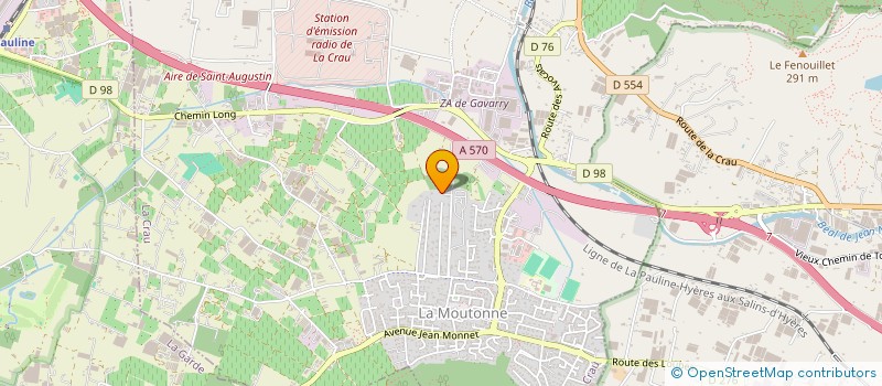 localisation de l'entreprise MADAME CECILE DURAND à LA CRAU