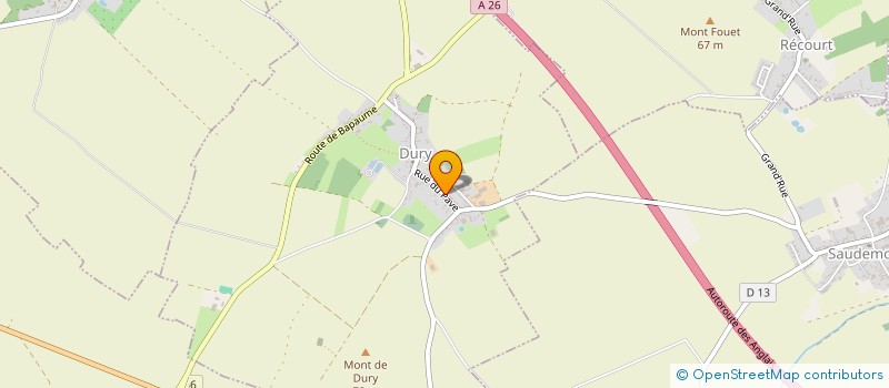 localisation de l'entreprise MADAME CECILE DUVAUCHELLE  DURY