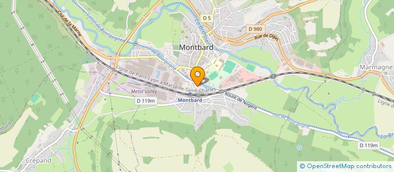 localisation de l'entreprise MADAME CECILE EICHENLAUB à MONTBARD