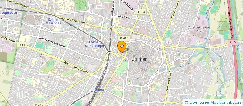 localisation de l'entreprise MADAME CECILE ELBEL  COLMAR