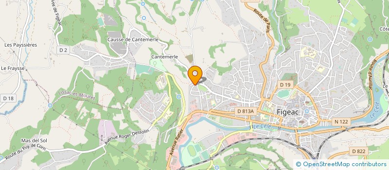 localisation de l'entreprise MADAME CECILE FABRE  FIGEAC