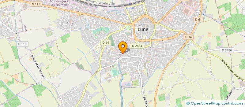 localisation de l'entreprise MADAME CECILE FABRE à LUNEL