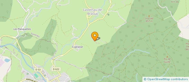 localisation de l'entreprise MADAME CECILE FABRE  FONTRIEU