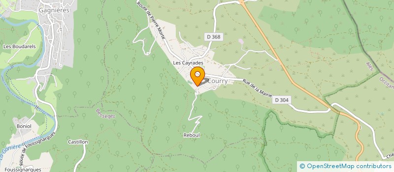 localisation de l'entreprise MADAME CECILE FABREGUE à COURRY