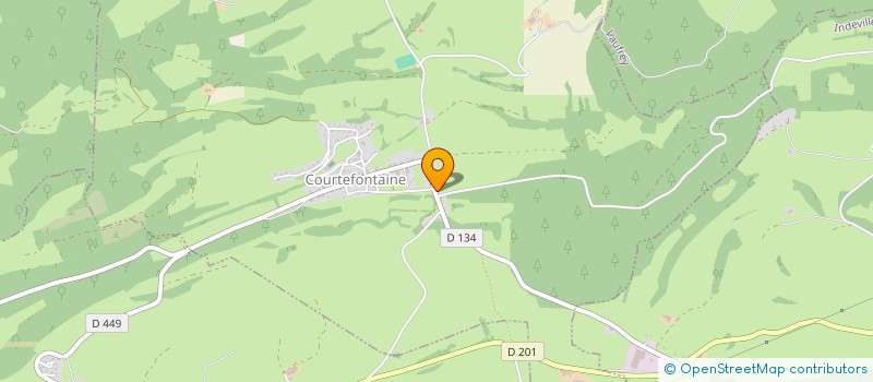 localisation de l'entreprise MADAME CECILE FAIVRE  COURTEFONTAINE