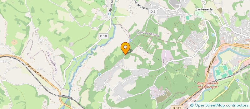 localisation de l'entreprise MADAME CECILE FARGUES  FIGEAC