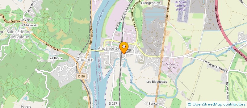 localisation de l'entreprise MADAME CECILE FAURE  ANDANCETTE