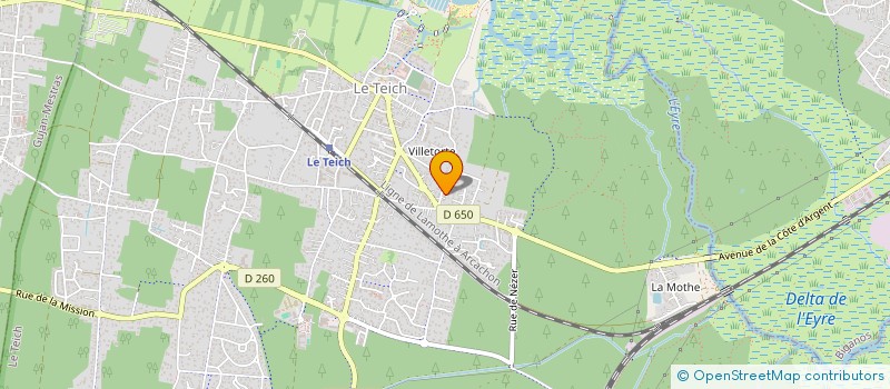 localisation de l'entreprise MADAME CECILE FAURE  LE TEICH