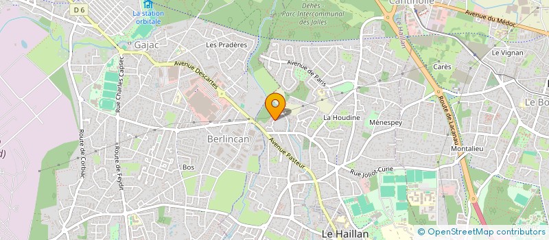 localisation de l'entreprise MADAME CECILE FAVEREAU  LE HAILLAN