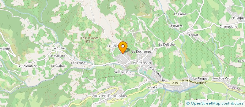 localisation de l'entreprise MADAME CECILE FAYOLLE  LE PERREON