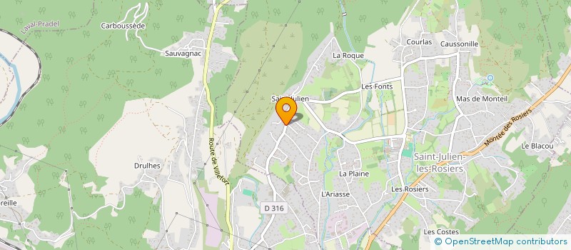 localisation de l'entreprise MADAME CECILE FENOCCHI  SAINT-JULIEN-LES-ROSIERS