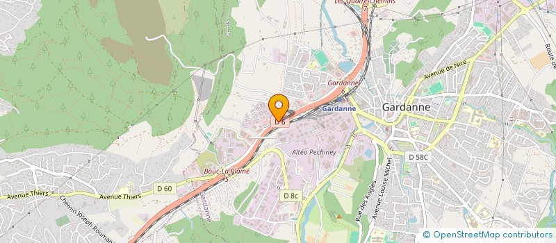 localisation de l'entreprise MADAME CECILE FERAUD à GARDANNE
