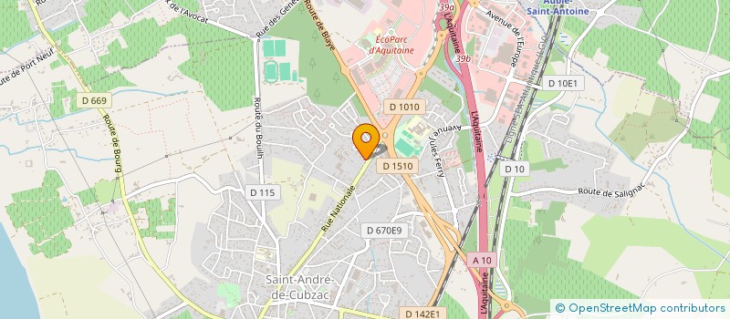 localisation de l'entreprise MADAME CECILE FERRAND  SAINT-ANDRE-DE-CUBZAC