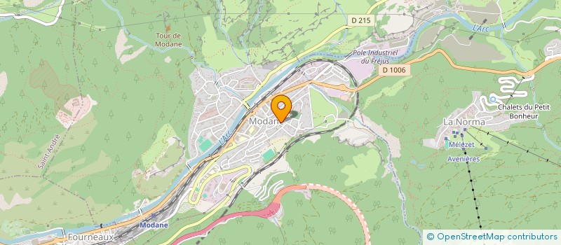 localisation de l'entreprise MADAME CECILE FEUTREL  MODANE