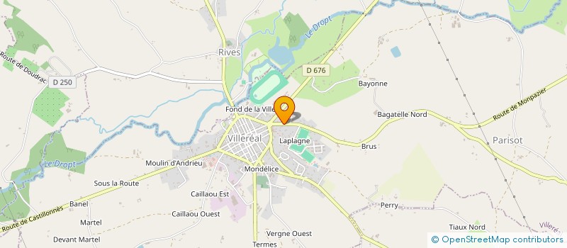 localisation de l'entreprise MADAME CECILE FILLAULT-NOUAILLES  VILLEREAL