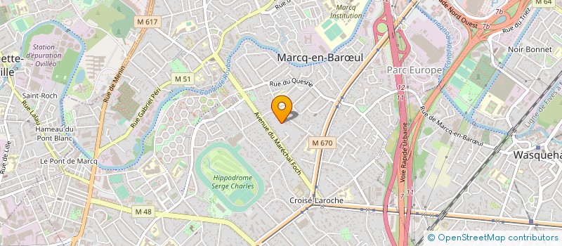 localisation de l'entreprise MADAME CECILE FOCKENOY à MARCQ-EN-BARŒUL
