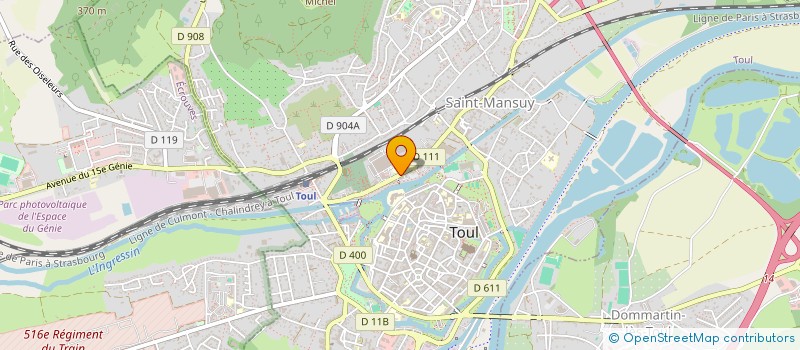 localisation de l'entreprise MADAME CECILE FOISEL  TOUL