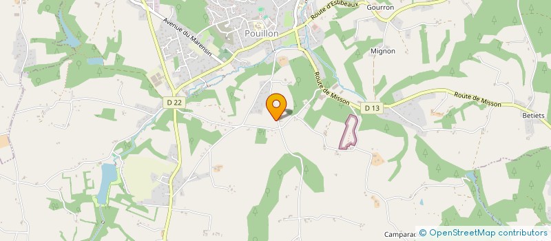 localisation de l'entreprise MADAME CECILE FOMBROUSE  POUILLON