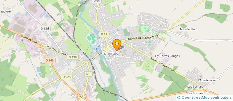 localisation de l'entreprise MADAME CECILE FOUCHEREAU à BUZANCAIS