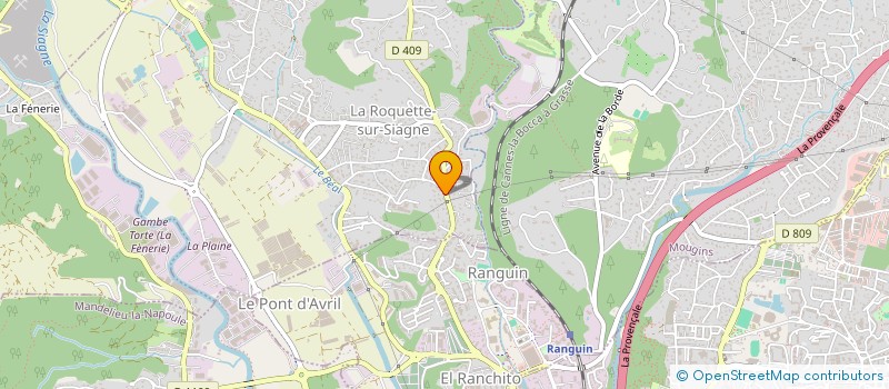 localisation de l'entreprise MADAME CECILE FOUMENTEZE à LA ROQUETTE-SUR-SIAGNE