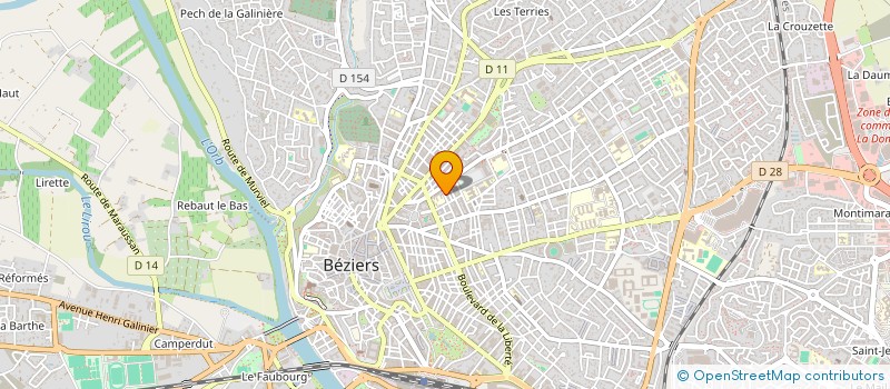 localisation de l'entreprise MADAME CECILE FOUQUET à BEZIERS