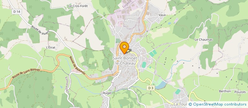 localisation de l'entreprise MADAME CECILE FRANCHI  SAINT-BONNET-LE-CHATEAU