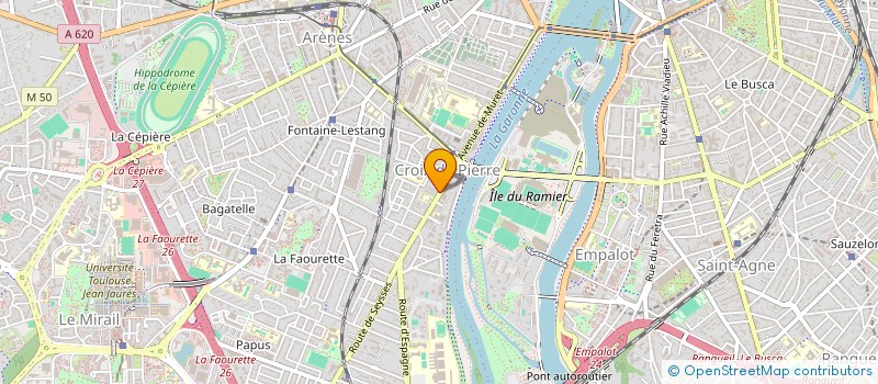 localisation de l'entreprise MADAME CECILE FRAUX  TOULOUSE