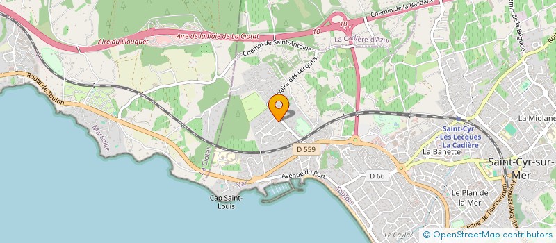 localisation de l'entreprise MADAME CECILE FRAYSSE à SAINT-CYR-SUR-MER
