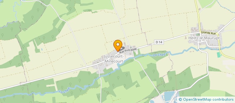 localisation de l'entreprise MADAME CECILE FRERY  JUSSECOURT-MINECOURT