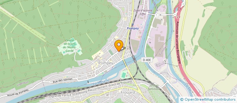 localisation de l'entreprise MADAME CECILE FRKOVIC  POMPEY