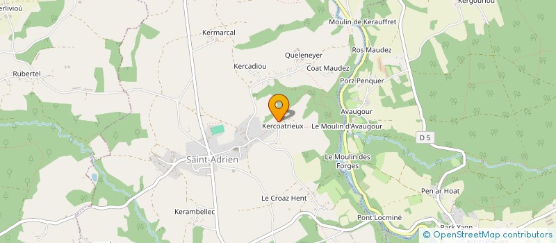 localisation de l'entreprise MADAME CECILE GAILLARD  SAINT-ADRIEN