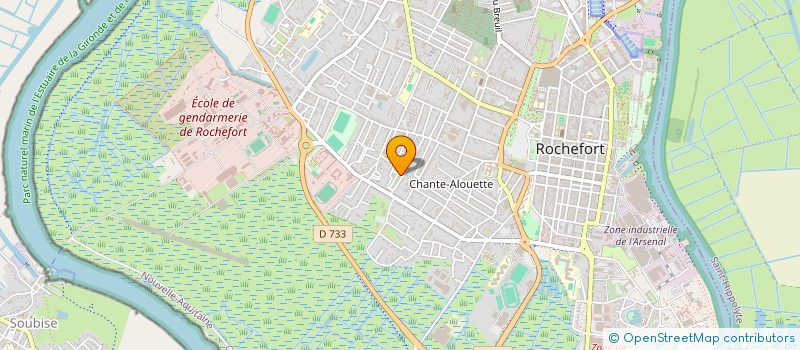 localisation de l'entreprise MADAME CECILE GALIEGUE  ROCHEFORT