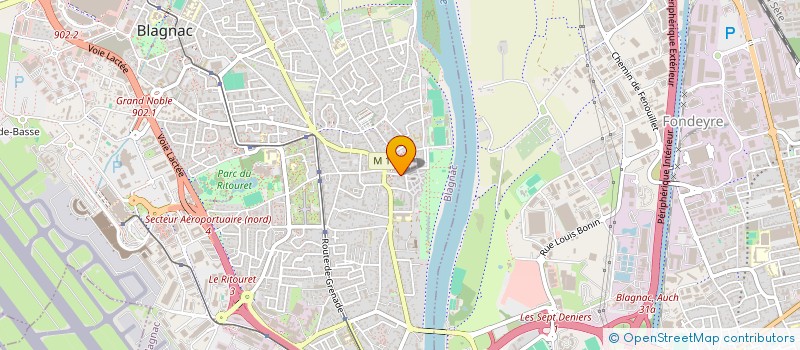 localisation de l'entreprise MADAME CECILE GAN  BLAGNAC