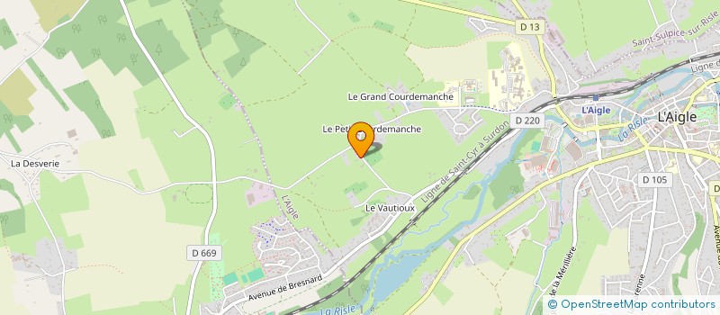 localisation de l'entreprise MADAME CECILE GARAT à L'AIGLE