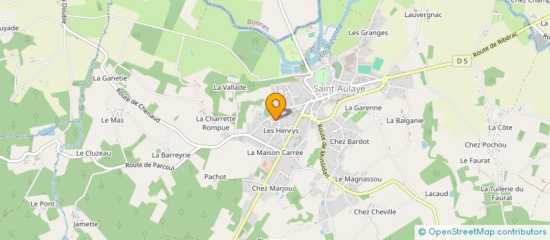 localisation de l'entreprise MADAME CECILE GARCIA  SAINT AULAYE-PUYMANGOU