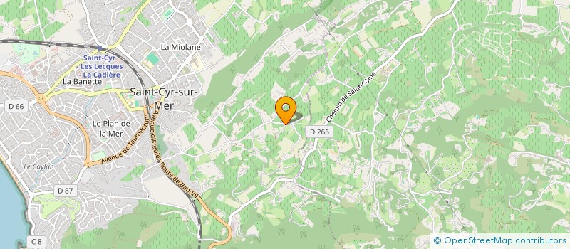 localisation de l'entreprise MADAME CECILE GARCIA à SAINT-CYR-SUR-MER