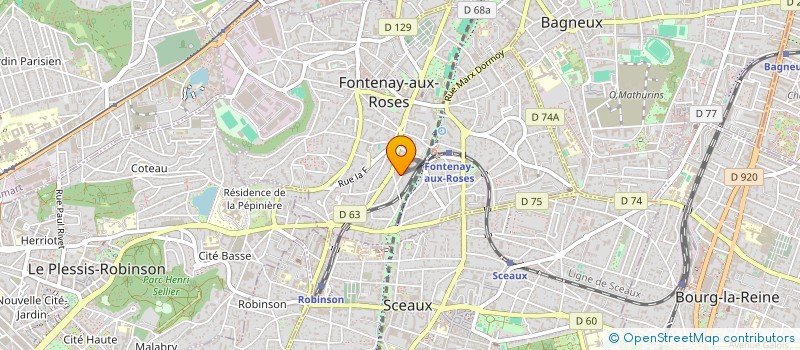 localisation de l'entreprise MADAME CECILE GARNIER à FONTENAY AUX ROSES