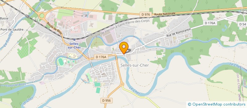 localisation de l'entreprise MADAME CECILE GARNIER  SELLES-SUR-CHER