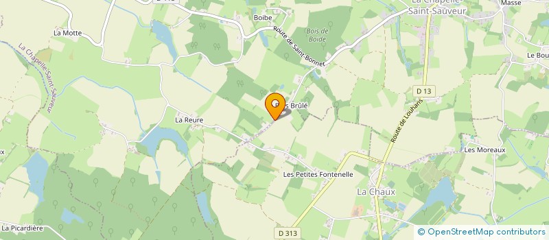 localisation de l'entreprise MADAME CECILE GARNIER  LA CHAPELLE-SAINT-SAUVEUR