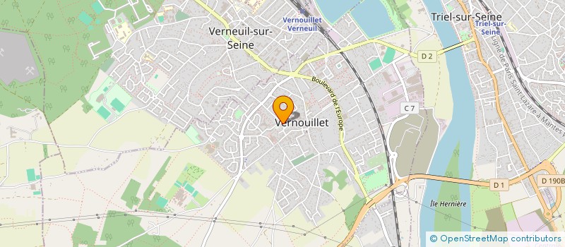 localisation de l'entreprise MADAME CECILE GAUDIN à VERNOUILLET