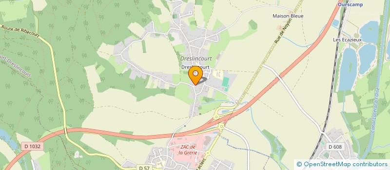 localisation de l'entreprise MADAME CECILE GAUER  RIBECOURT-DRESLINCOURT