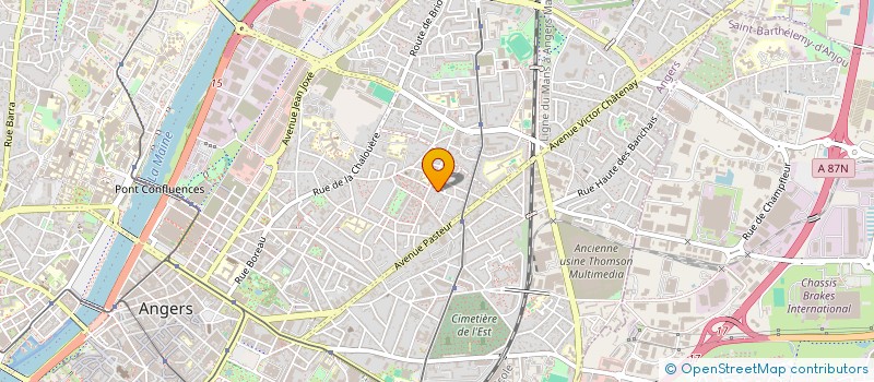 localisation de l'entreprise MADAME CECILE GAULON à ANGERS