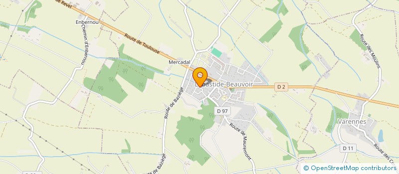 localisation de l'entreprise MADAME CECILE GAUTHIER  LABASTIDE-BEAUVOIR