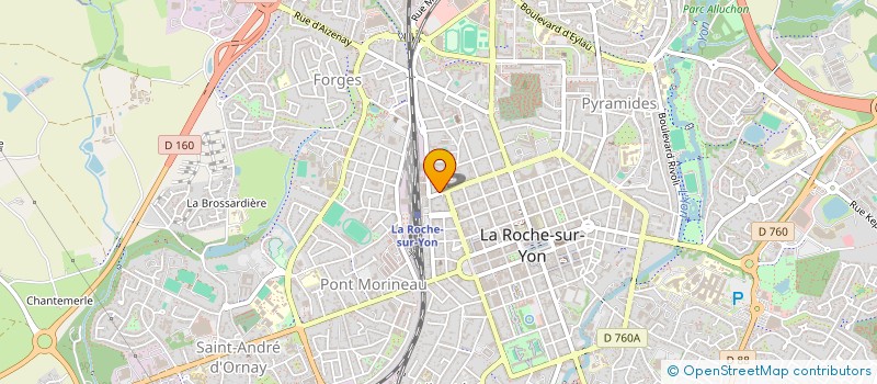 localisation de l'entreprise MADAME CECILE GAUVRY à LA ROCHE-SUR-YON