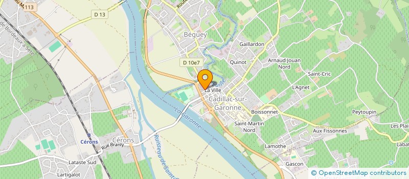 localisation de l'entreprise MADAME CECILE GAVOILLE  CADILLAC-SUR-GARONNE