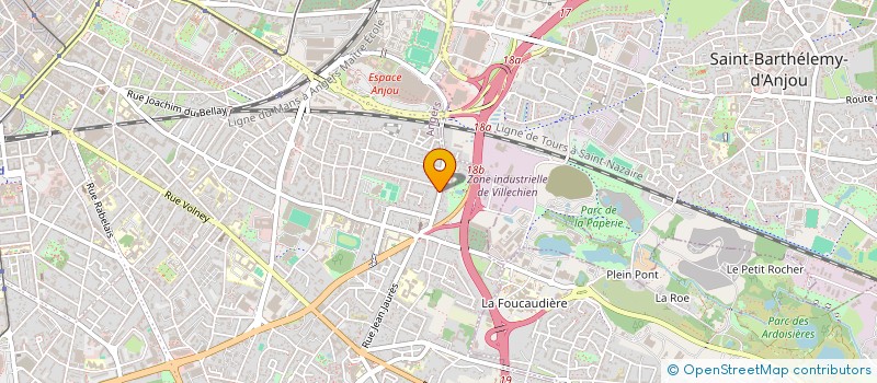 localisation de l'entreprise MADAME CECILE GELINEAU à ANGERS