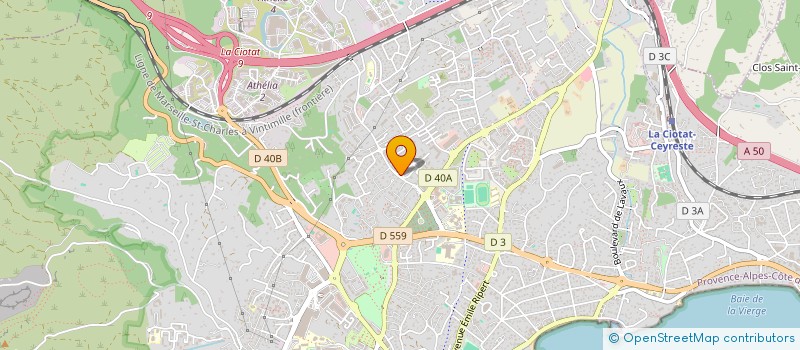 localisation de l'entreprise MADAME CECILE GENESTA  LA CIOTAT