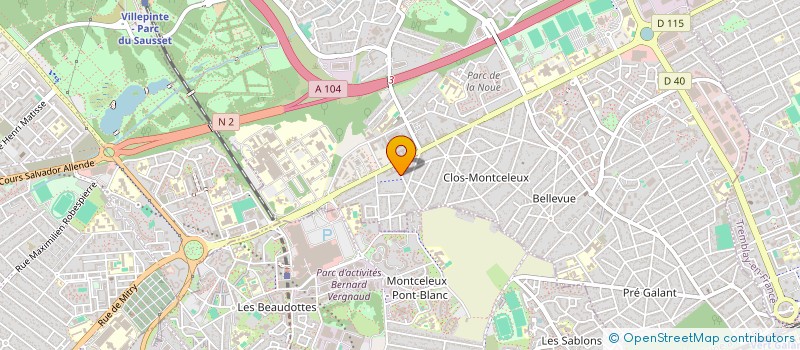 localisation de l'entreprise MADAME CECILE GEORGES à VILLEPINTE