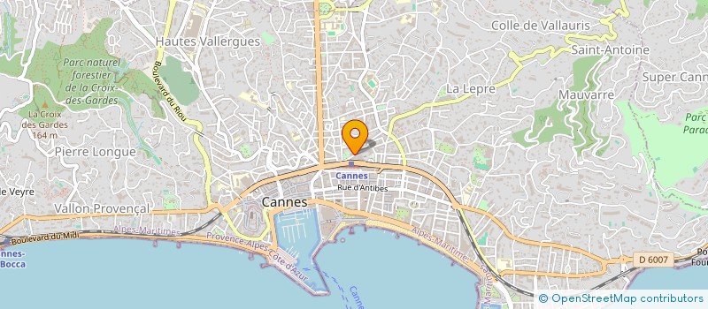 localisation de l'entreprise MADAME CECILE GEREY à CANNES